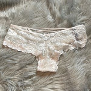 1 Victoria's Secret Strappy Lace Back Cheeky Panty